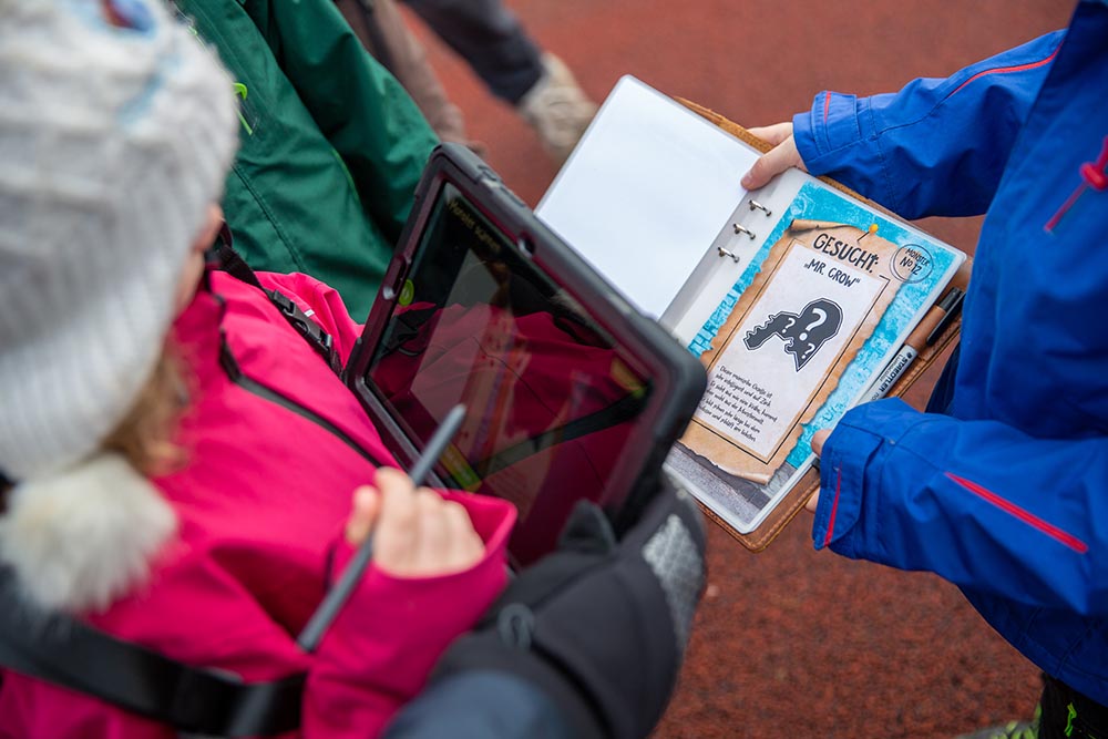 Augmented Reality bei Monster in the City Den QR-Code scannen und das Monster sehen